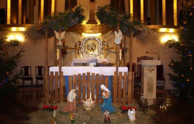 Zdjęcie przedstawia stajenkę Bożo Nardzeniową.