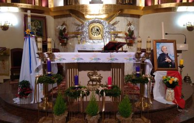 Zdjęcie przedstawia obrzędy adwentowe 2021.