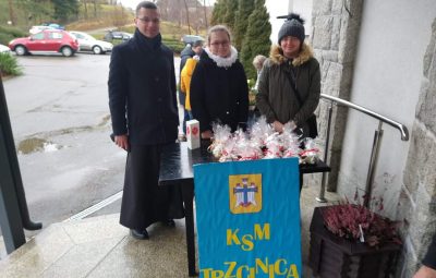 Zdjęcie przedstawia kiermasz Bożonarodzeniowy.