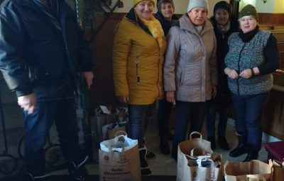 Zdjęcie przedstawia akcje pomocy Caritas.