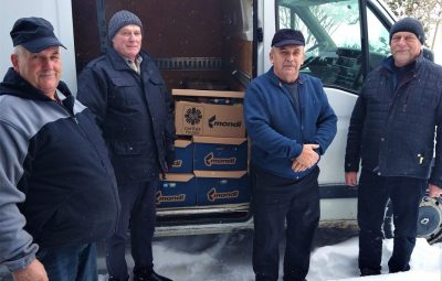 Zdjęcie przedstawia akcje Dary na Ukrainę.